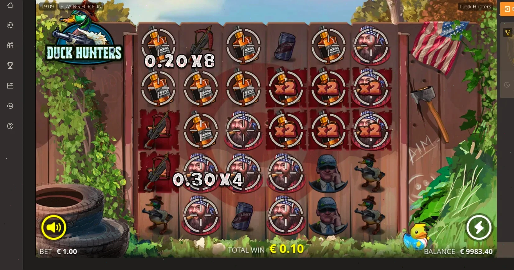 Крупный джекпот на игровом автомате в казино Гусар